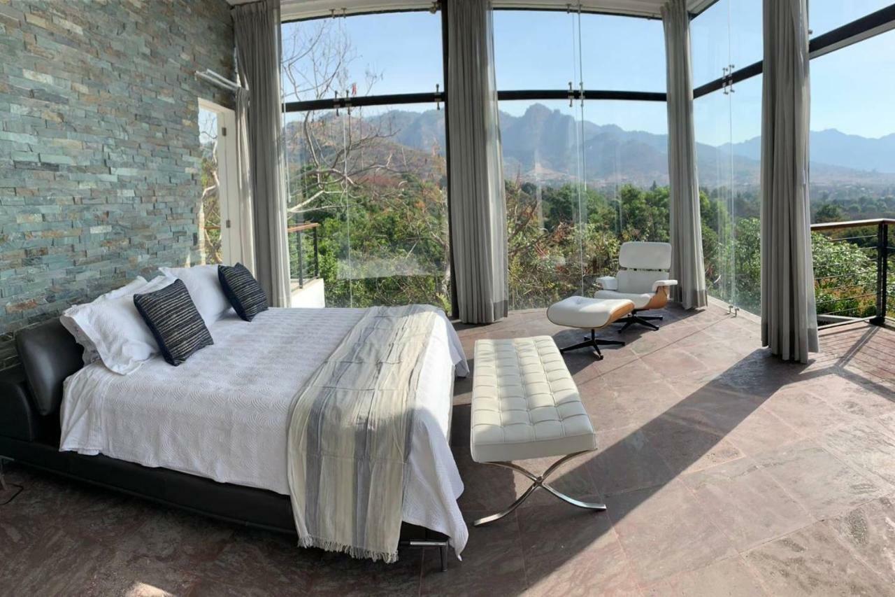 Casa de las Aves - Alberca y Jacuzzi climatizados - Espectaculares vistas Malinalco Exterior foto